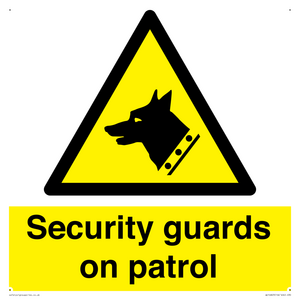 Security guards on patrol